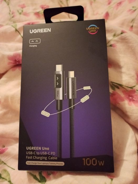 UGREEN Kabel USB-C do USB-C Uno L509 100W 2m czarny [NOWY]