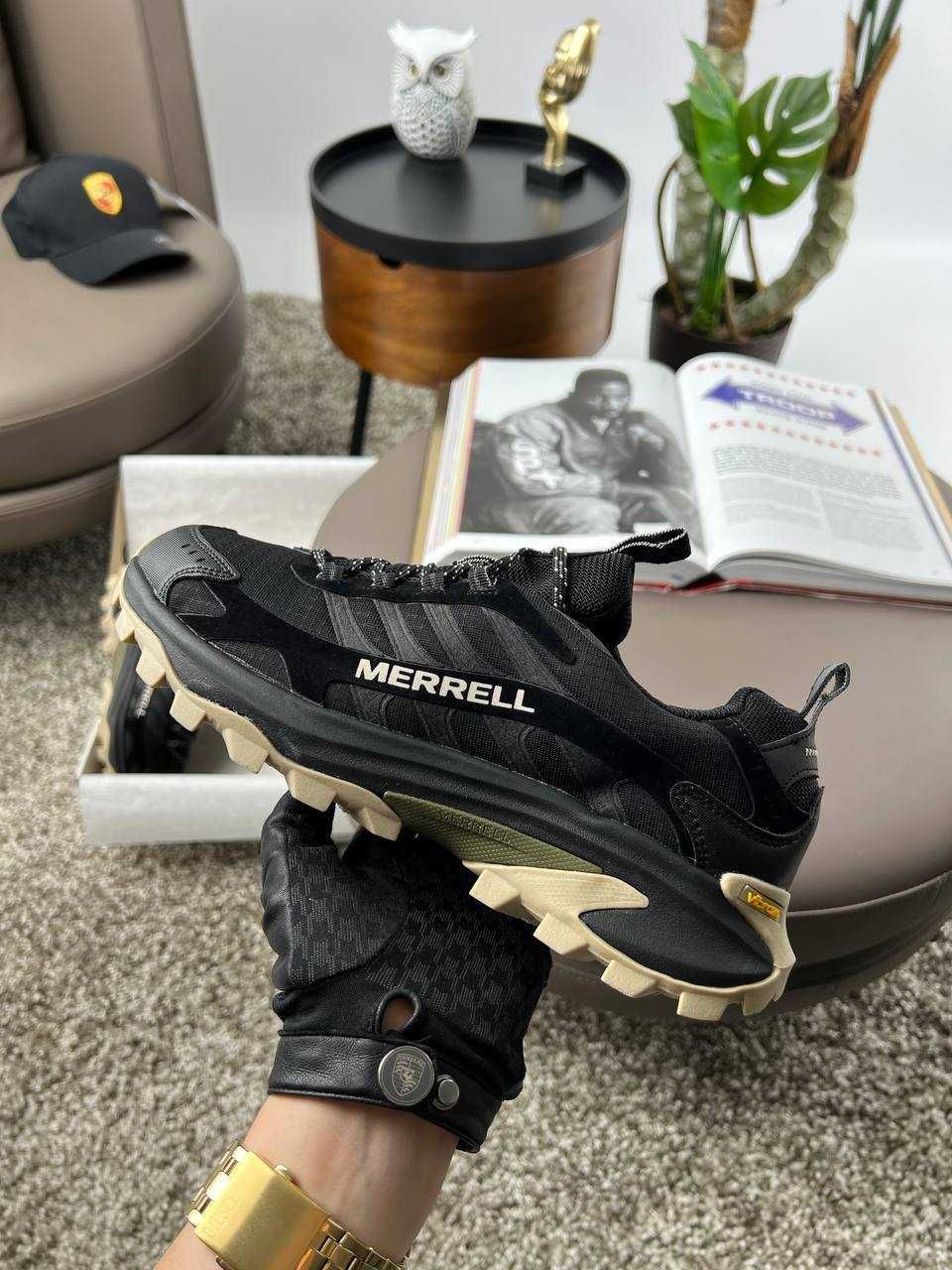 Чоловічі кросівки Merrell Moab Speed 2 Gore-Tex Black Beige [41-46]