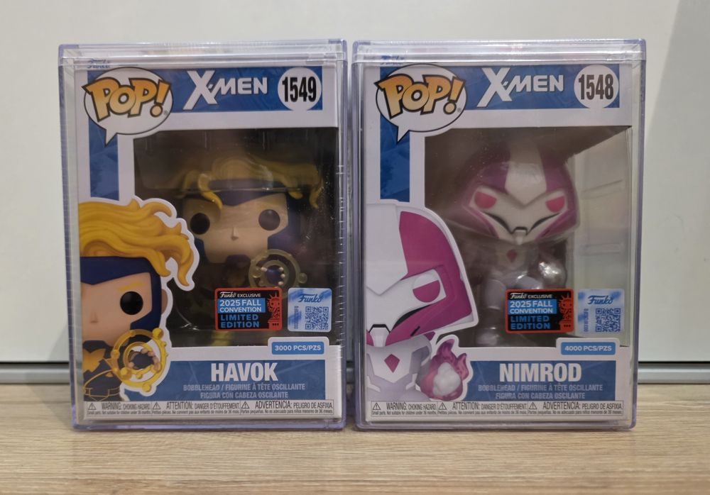Zestaw dwóch Figurek Funko Pop, Havok, Nimrod, X-men, Marvel