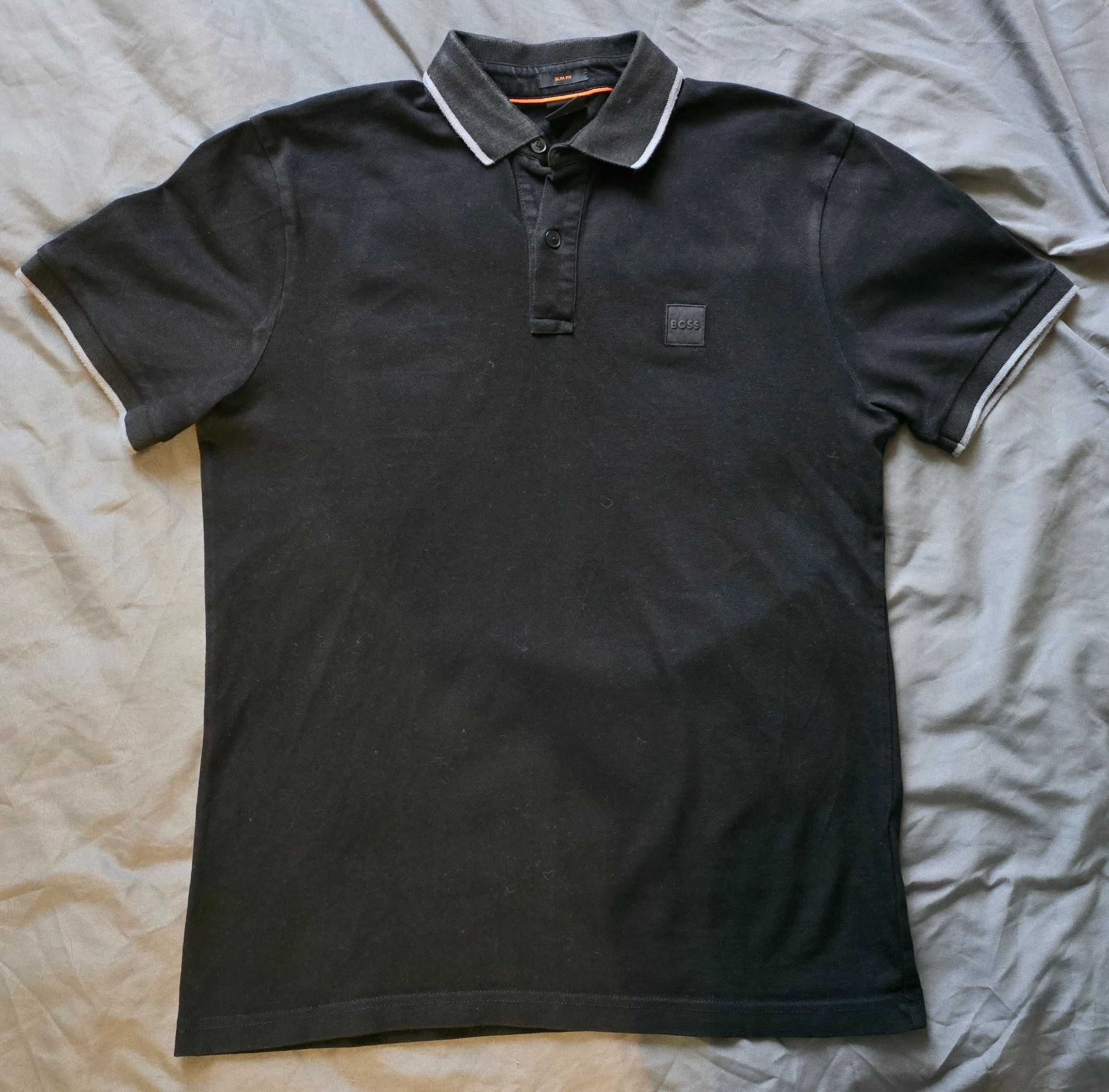 Hugo Boss - Koszulka Polo Czarna Nowa