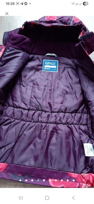 Куртка + комбінезон зимовий для дівчинки lassie 128р