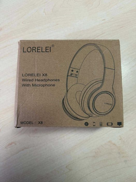 Słuchawki nauszne Lorelai X6 z mikrofonem, składane i przenośne