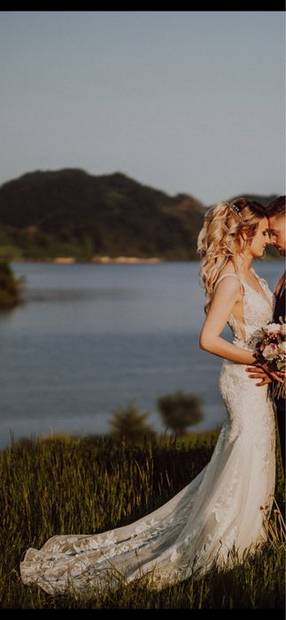 Suknia ślubna rybka