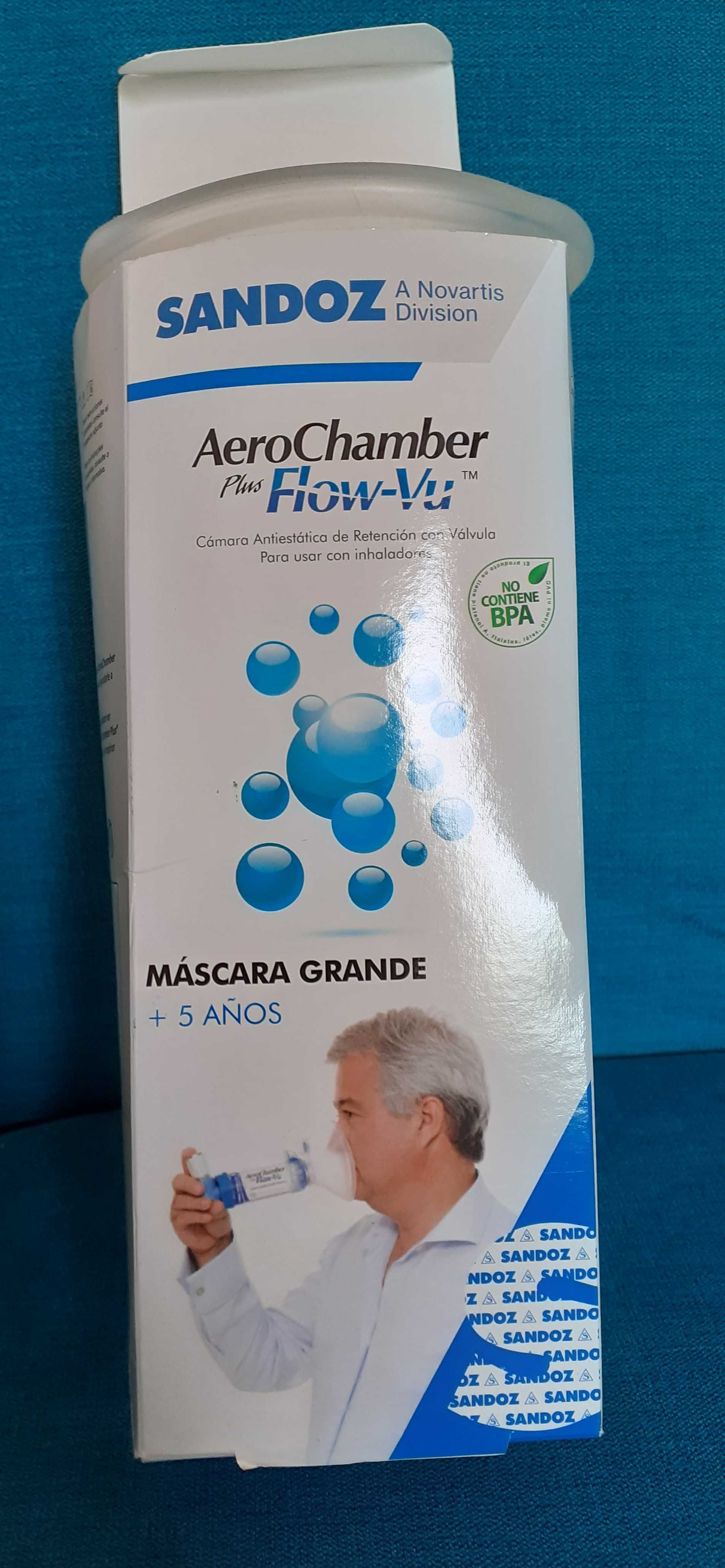 AeroChamber Plus Flow-Vu Máscara Grande + 5 Anos (BARATO)