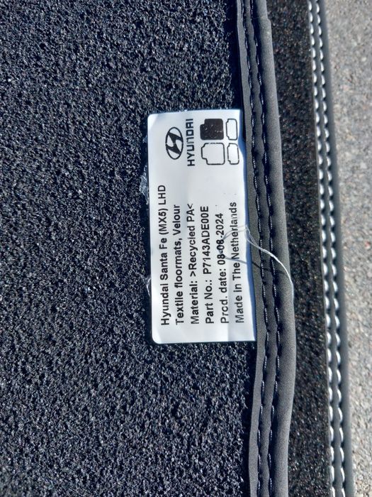 Hyundai Santa Fe Oryginał Dywaniki Welurowe