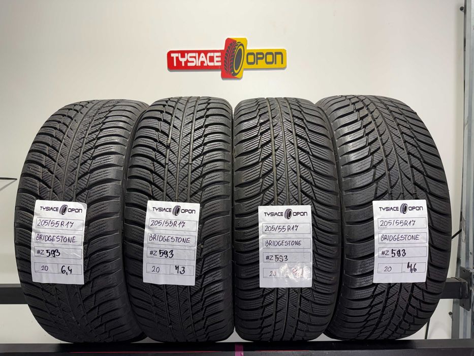 Opony Zimowe 205/55/17 Bridgestone Blizzak Komplet #Z593