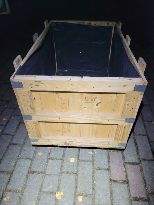 Skrzynia drewniana paka solidna kwietnik  podwyższona grządka doniczka