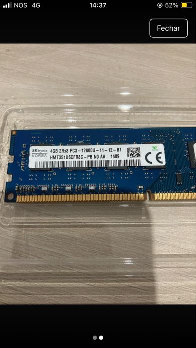 Memorias ram ddr3 1*4gb 2*2gb