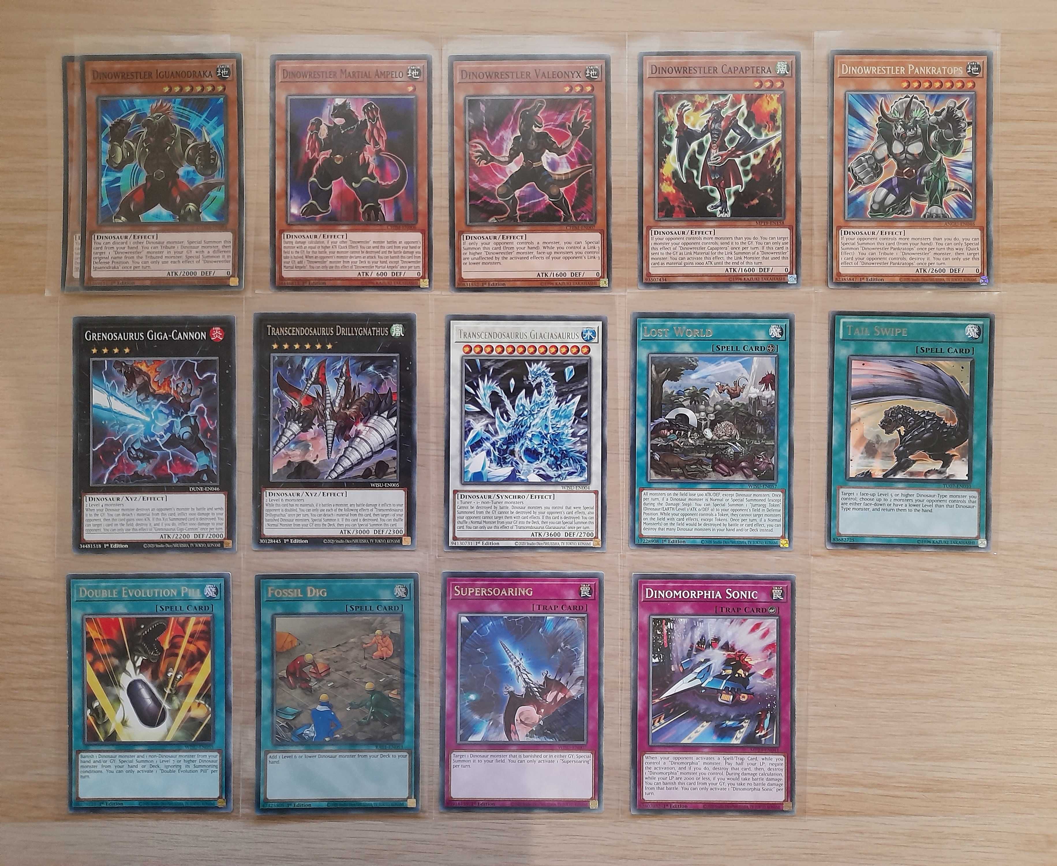 31 Cartas Dinosaur Yu-Gi-Oh!