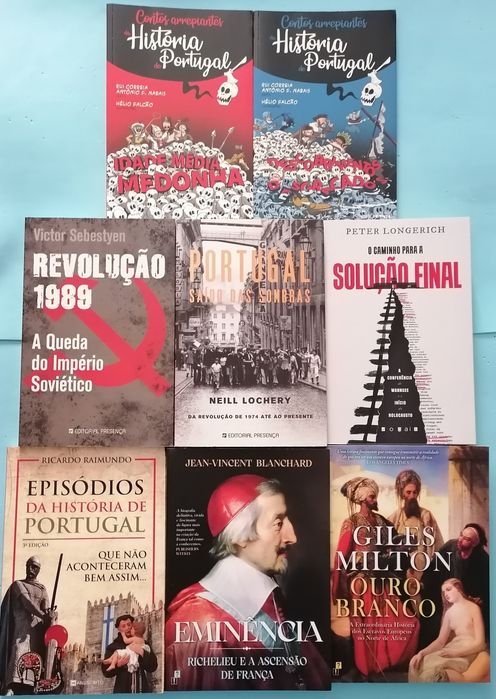 Livros NOVOS História/Economia-Desde 2,90€-Portes grátis-ler d