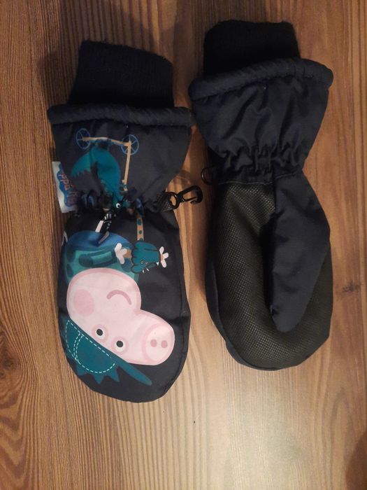 Peppa Pig rękawiczki jednopalczaste dla dzieci zima ocieplane
