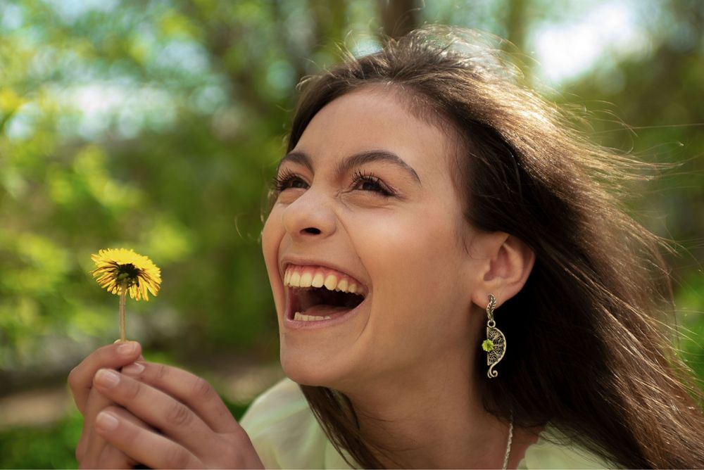 Сережки срібні орінго Oringo натуральний перидот родій позолота
