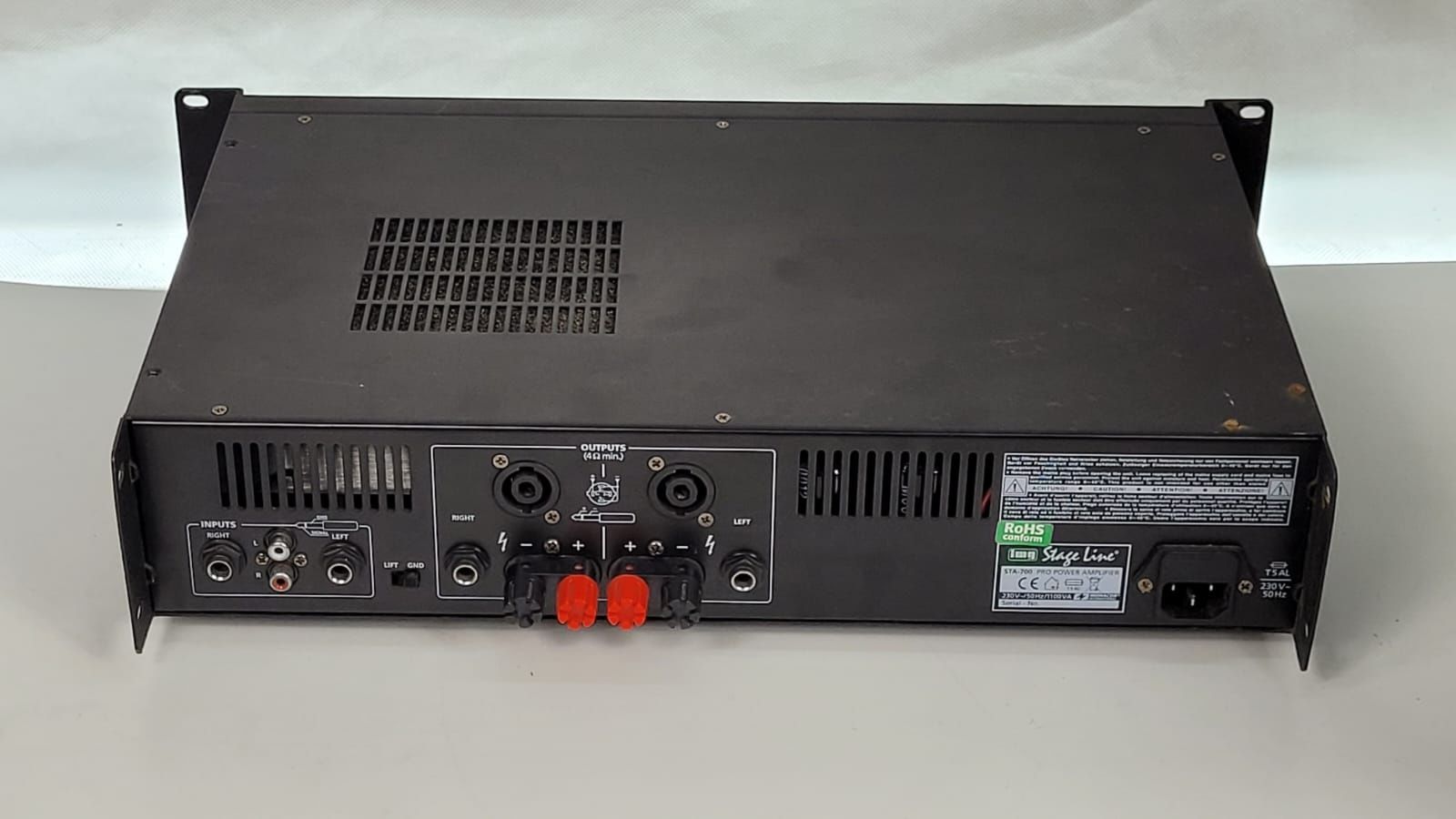 Mocny Wzmacniacz 2x 275W 4ohm końcówka mocy IMG STAGE LINE sta 700