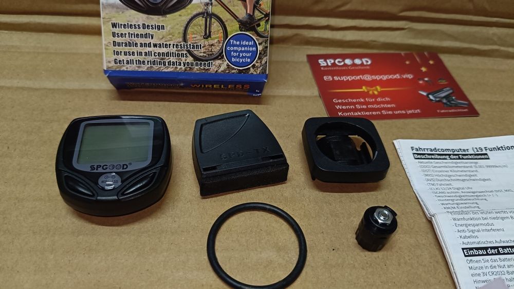 SPGOOD Komputer rowerowy bezprzewodowy