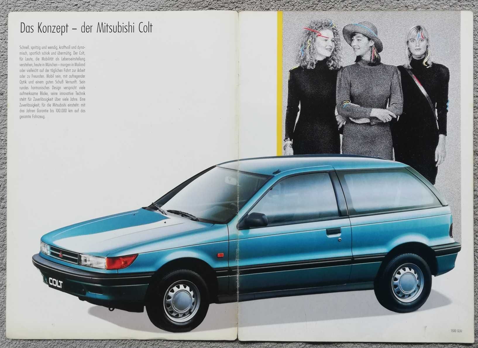 Prospekt Mitsubishi Colt rok 1990
