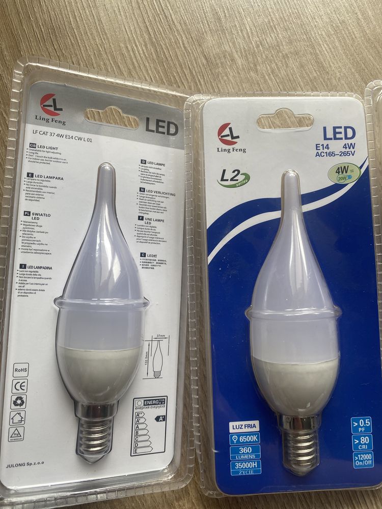 Żarówka LED W4 i W6. gwint E 14 i E 27