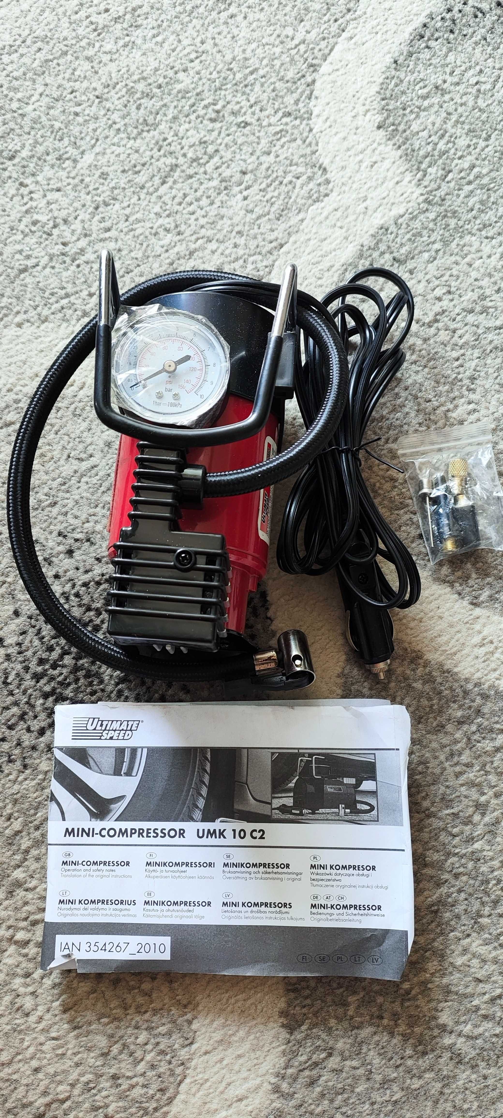 Ultimate Speed Kompresor Z Manometrem Umk 10 C2