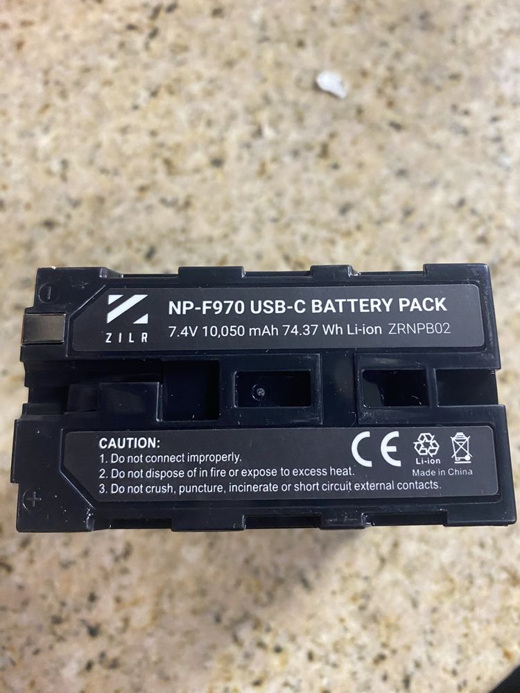 Bateria NP-970 usb type- c PD battery