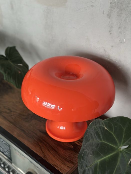 Retro lampka pomarańczowa Space Age nocna stołowa Modern Loft