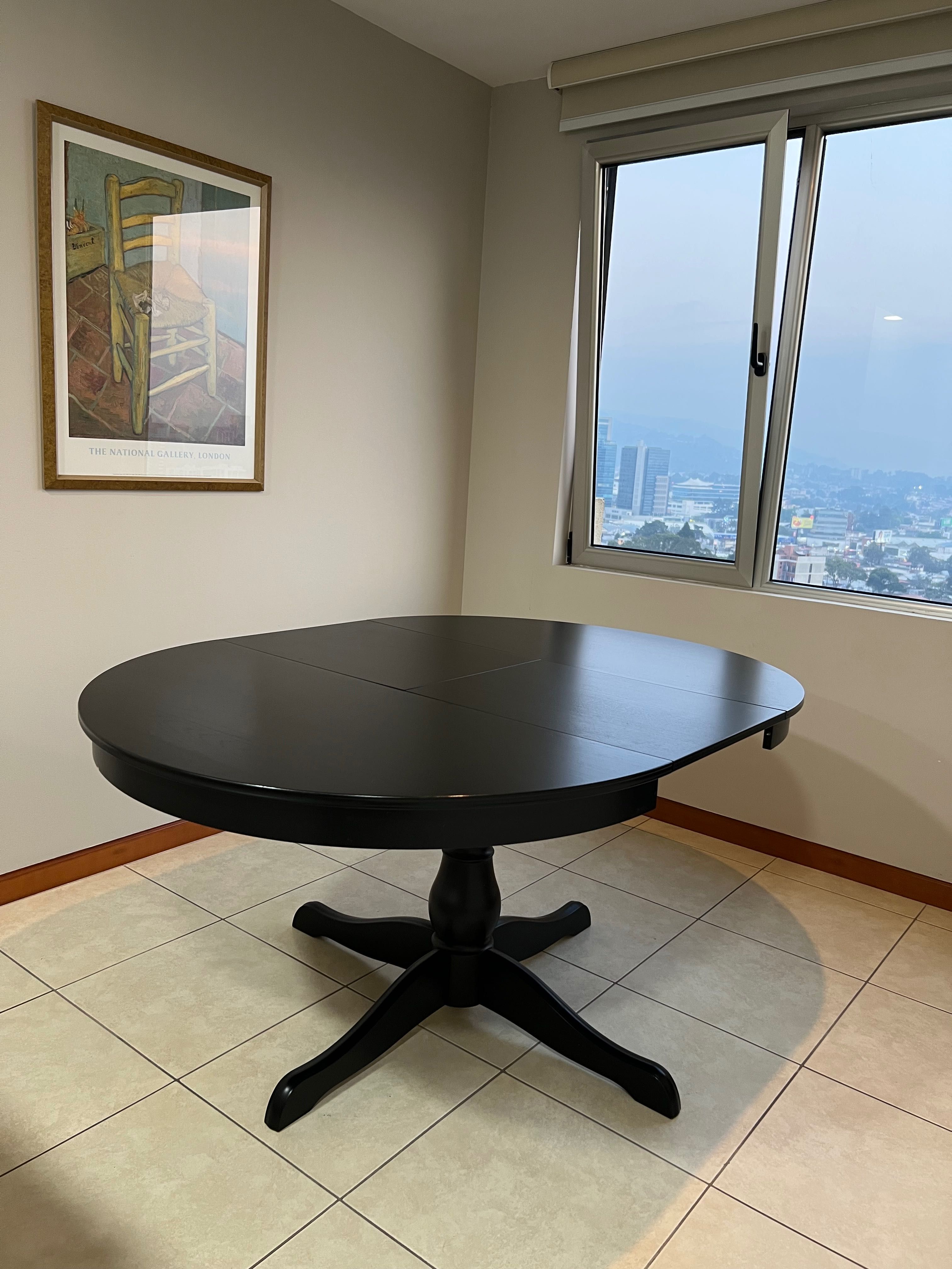 Mesa de jantar extensível 4-6 lugares