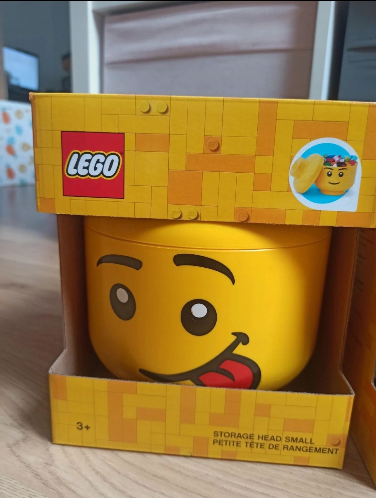 Lego pojemnik głowa x2