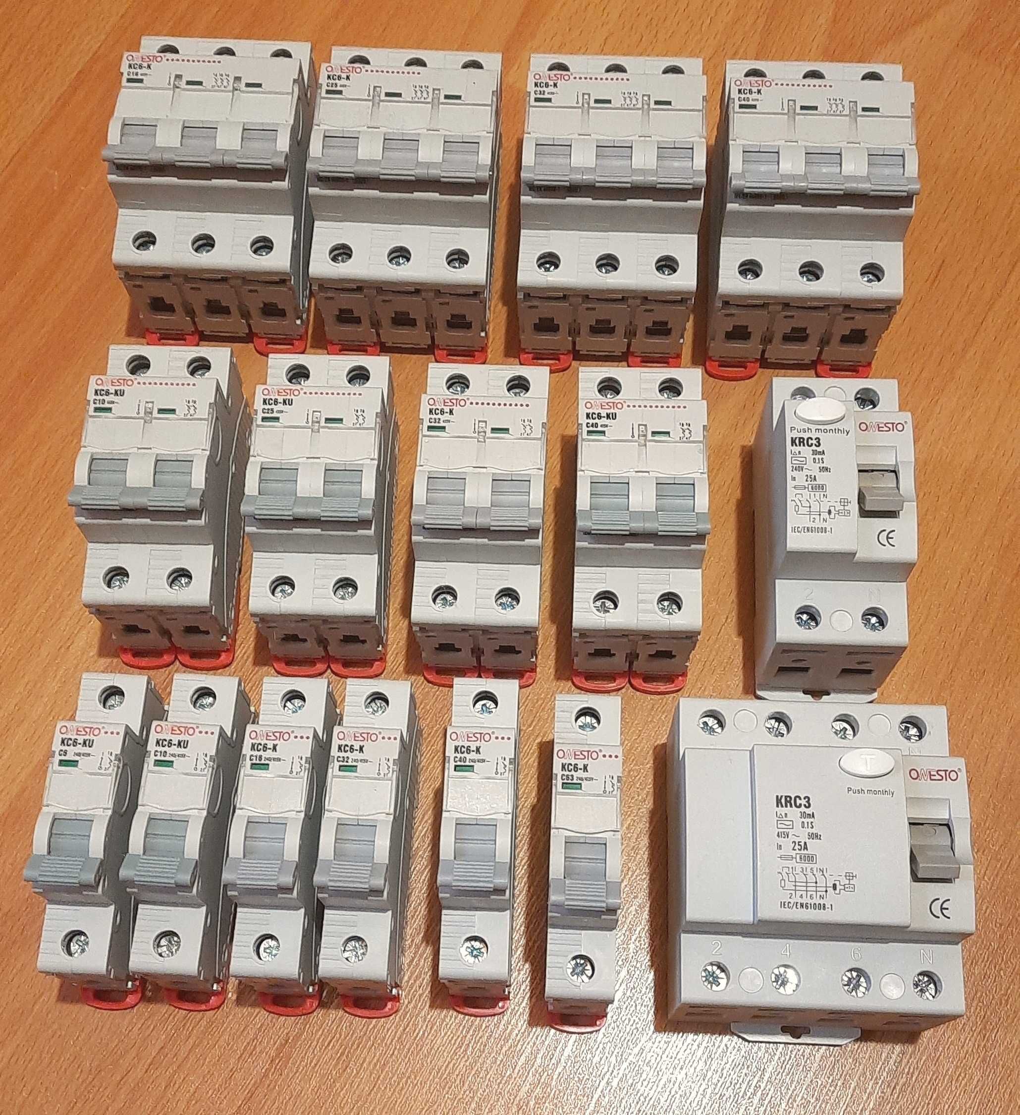 Автоматичний вимикач 6А,10А,16А,25А,32А,40А,63А (1,2,3 полюсні) і ПЗВ