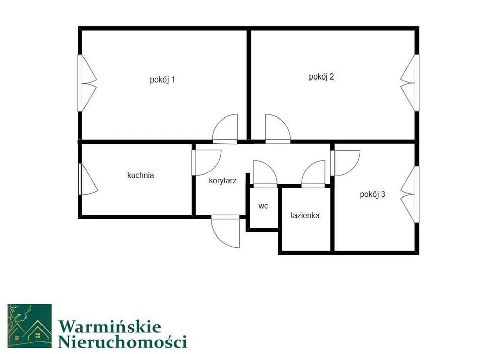 3-pokojowe mieszkanie z garażem i dużą piwnicą – parter
