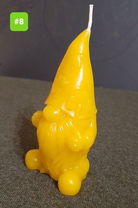 Свічка декоративна з бджолиного воску #8.