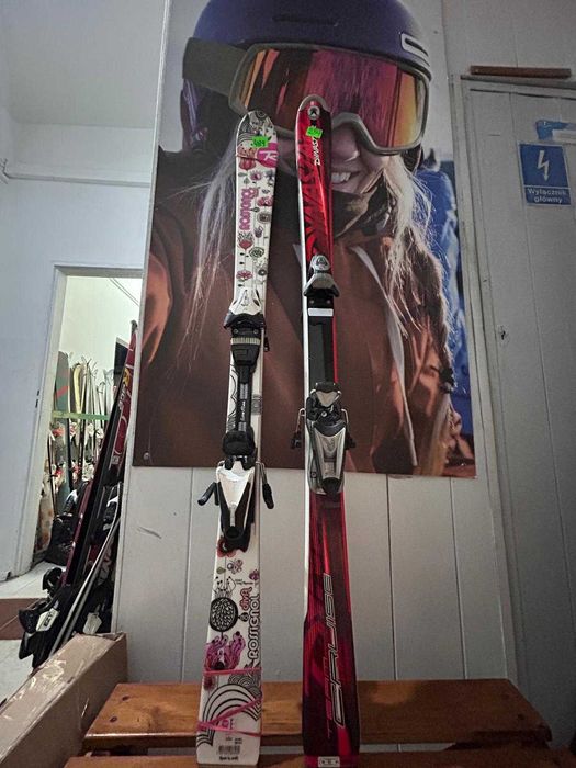 Piękne narty dla dziewczynki Rossignol- 130 cm- 489zł/ Sklep-Serwis