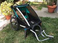 Carrinho Thule Chariot Lite 2 + Jogging set (duas crianças)