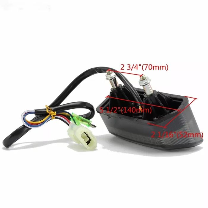 Стоп на мотоцикл с поворотниками универсальный на стрит спортбайк