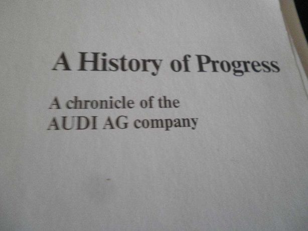 AUDI-Edição limitada--Livro sobre história da AUDI