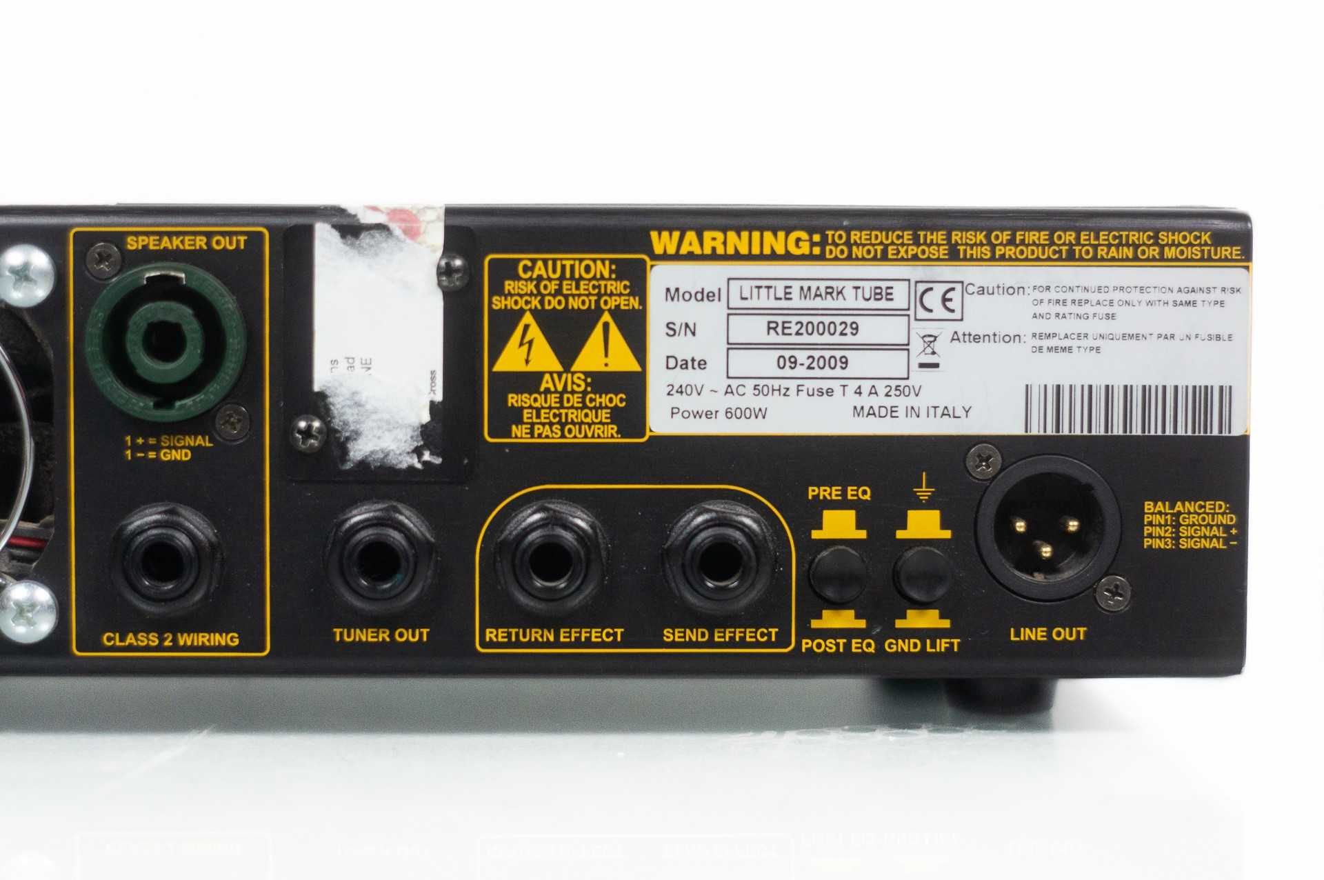 Markbass Little Mark Tube 500 lekki hybrydowy head basowy 500W zamiana