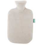Termofor gumowy Sensiplast szary 2 l z pokrowcem z polaru