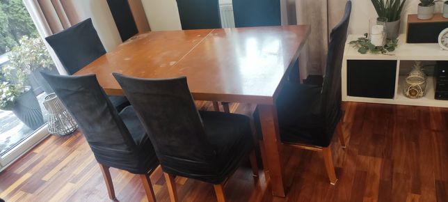 Stół +  6 krzeseł