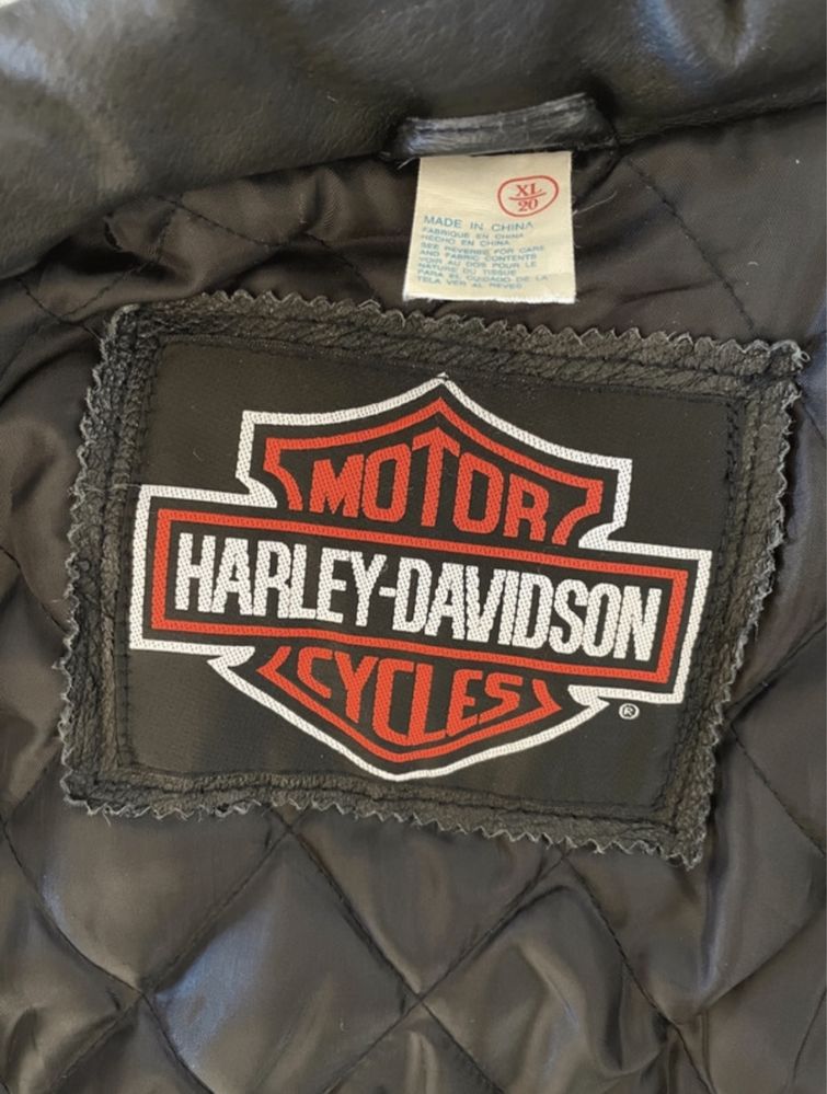 Casaco Retro de Pele Original Harley Davidson