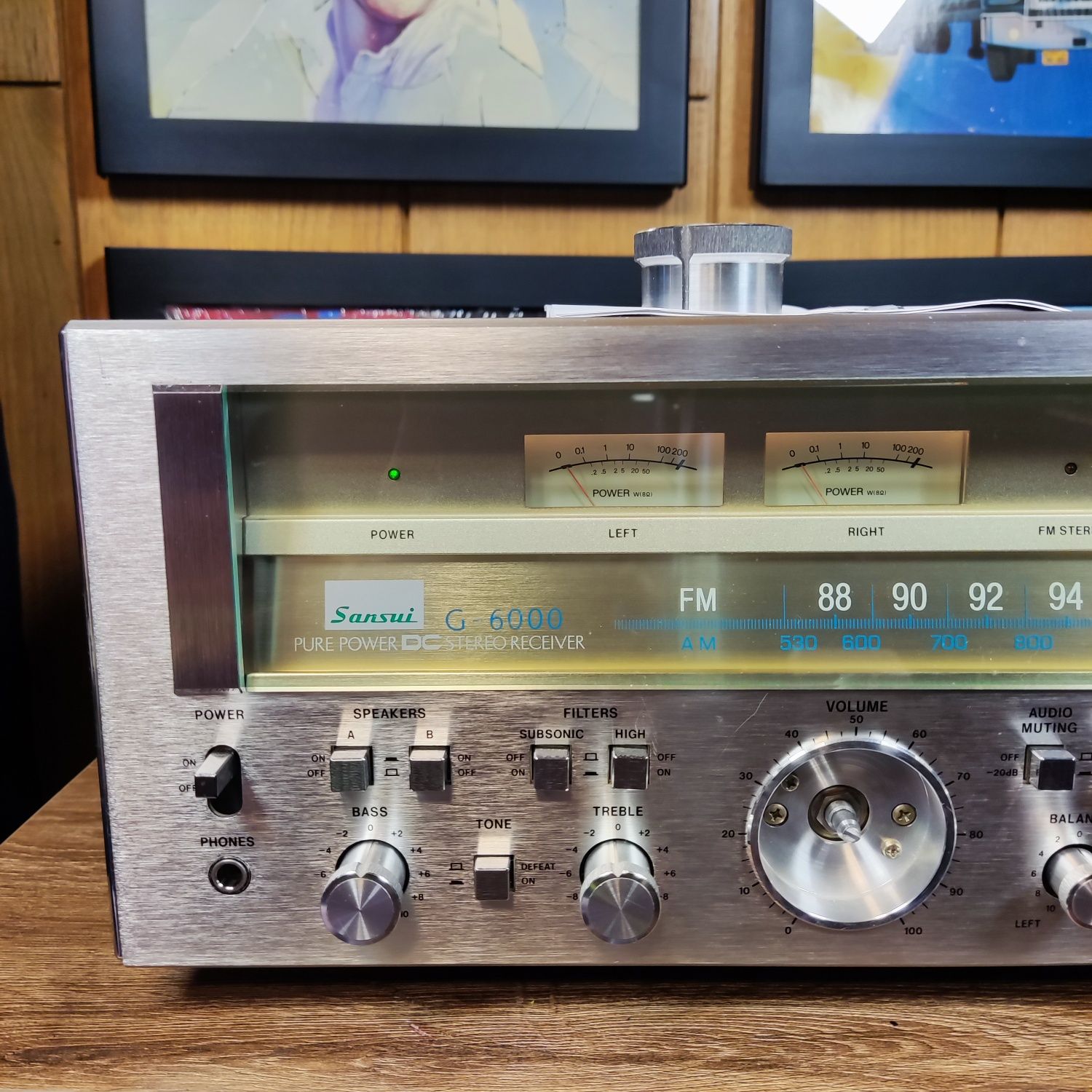 Amplituner Sansui G-6000 G 6000 PURE POWER DC Stereo Receiver Vintage