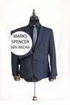 Garnitur męski Marks&Spencer szary marynarka spodnie XL