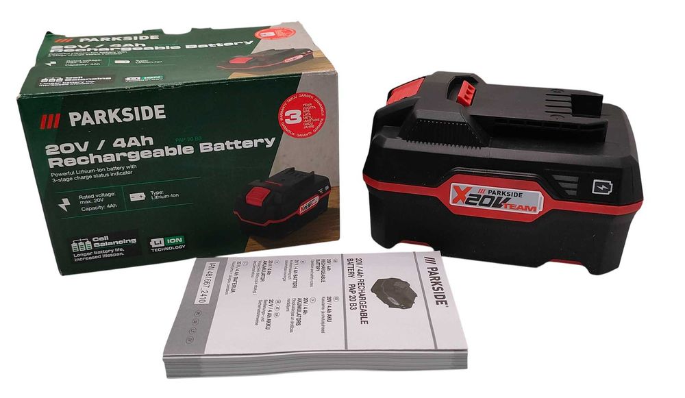 Akumulator Li-Ion Parkside 20 V 4 Ah PAP20B3 PAP 20 B3 jak nowy