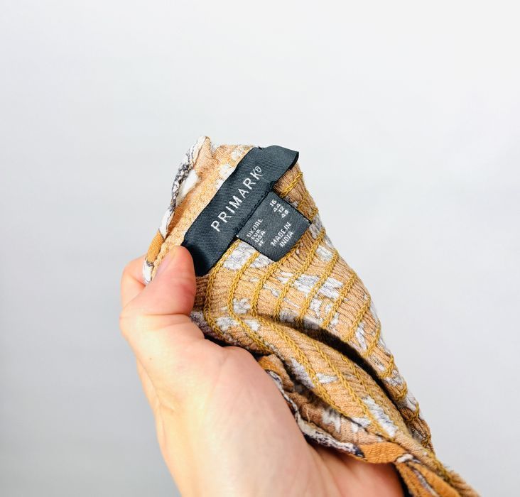 Bluzka musztardowa w kwiaty XXL 44 Primark