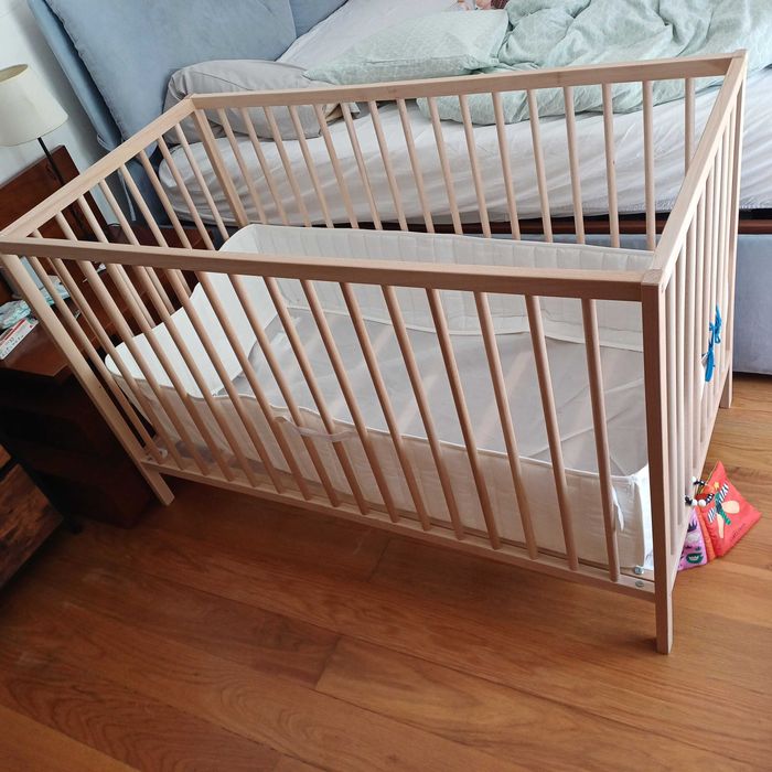 Berço ikea + protetor como novo