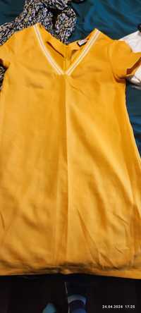 Sukienka żółta letnia rozmiar 40