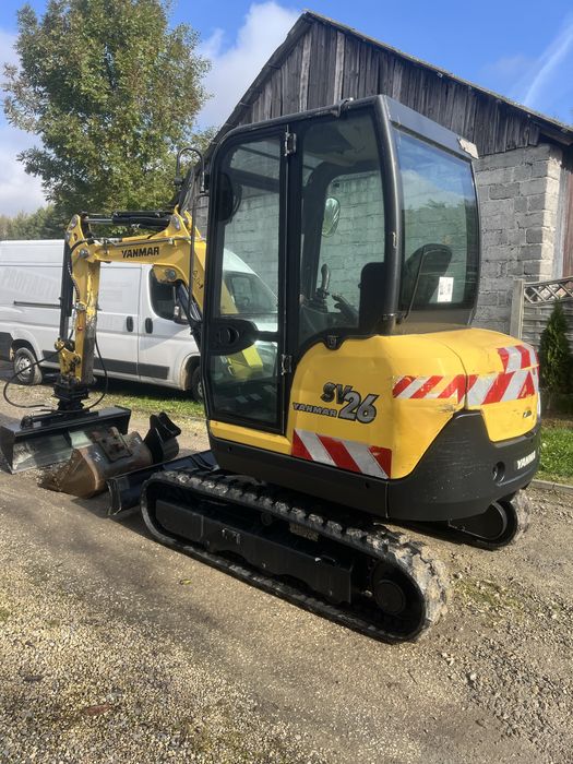 Minikoparka koparka Yanmar sv26  jcb kubota 3 lyzki