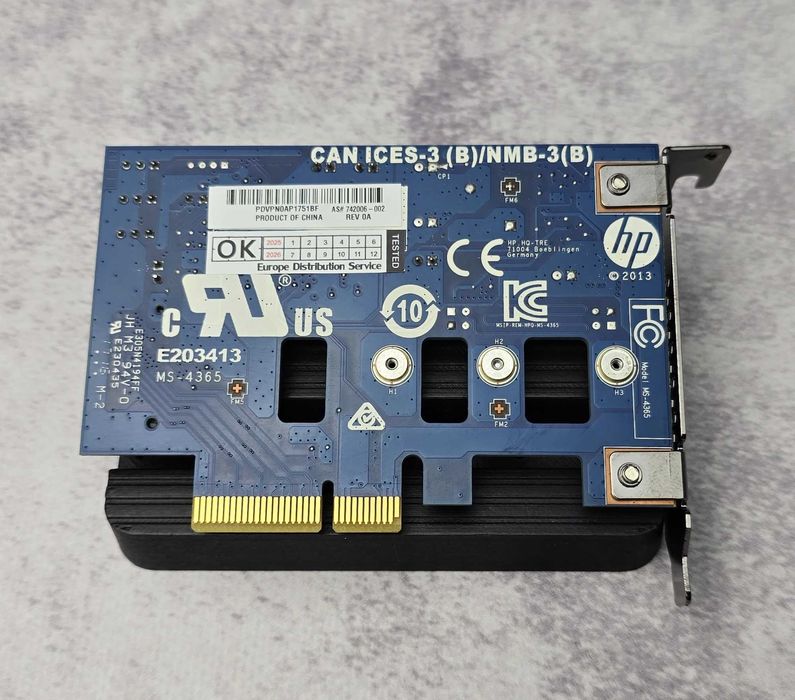Перехідник адаптер HP Z Turbo Drive G2 - M.2 NVMe to PCIex4 б/в