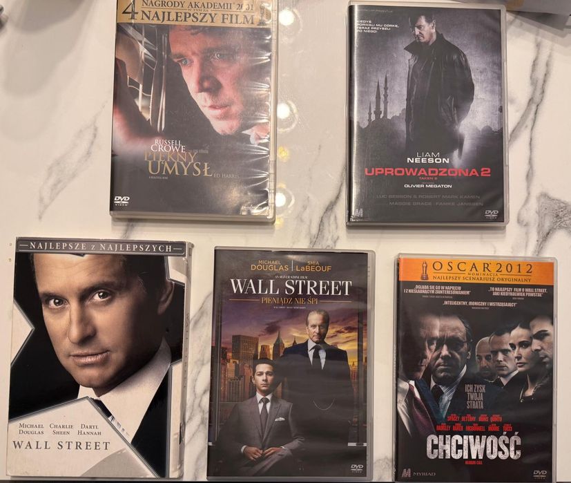 Zestaw filmów 5 szt DVD – klasyka i kino nagradzane Oscarami