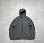 Мужская Кофта Зип Худи Nike NSW Tech Fleece Оригинал Серая L Размер