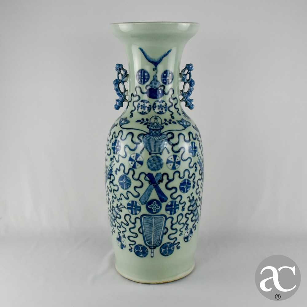 Jarrão em Porcelana da China, dinastia Qing, Reinado Guangxu, séc. XIX