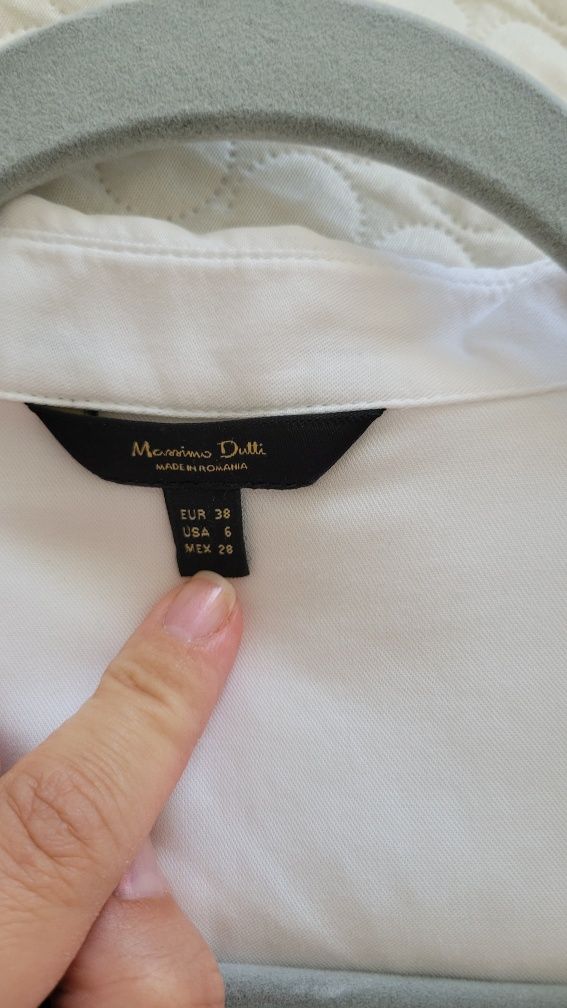 Biała koszula z lyocelu Massimo Dutti M