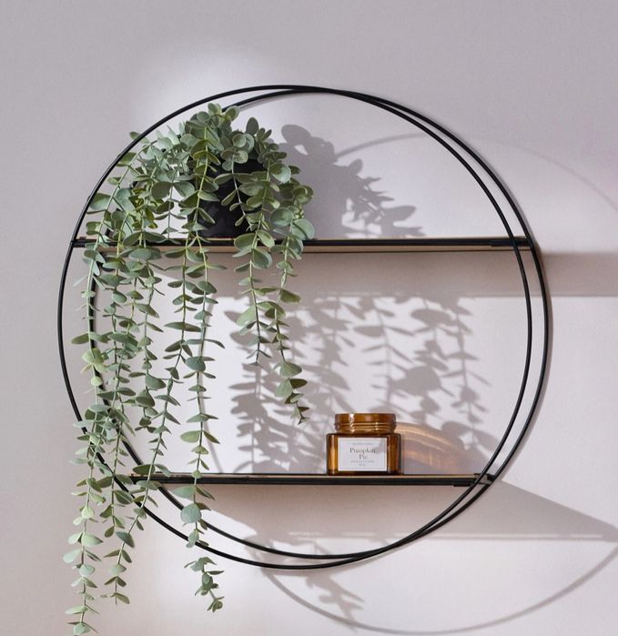 Półka ścienna w kształcie okręgu sinsay 45 cm średnica