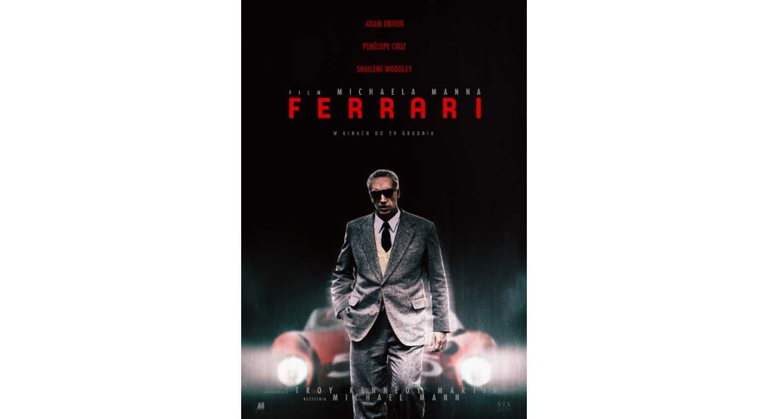 FERRARI Plakat filmowy kinowy oryginalny 2023